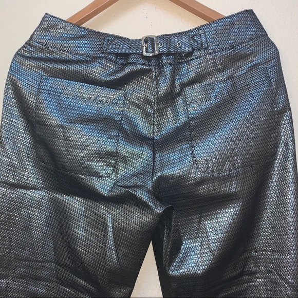 Harlyn Anthropologie Silver Cropped Cuffed Pants - Picture 12 of 15